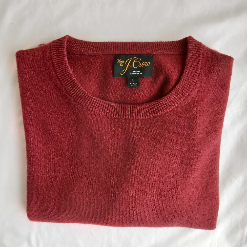 Knit for J.Crew 100% Cashmere Crew Neck Sweater L